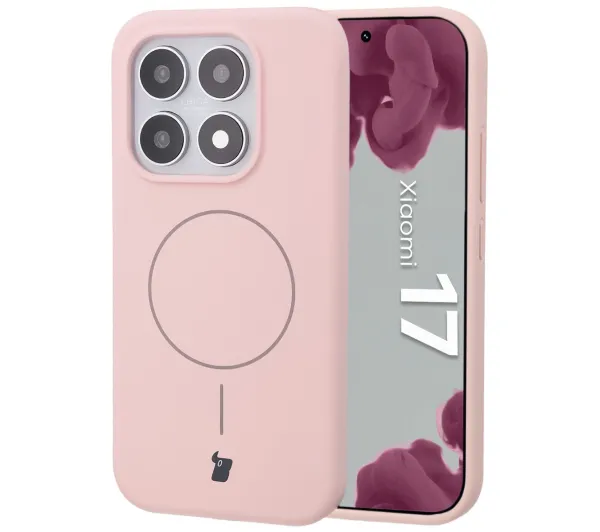 Bizon Soft Magnetic do Xiaomi 17 Jasnoróżowy