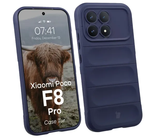 Bizon Tur do Xiaomi POCO F8 Pro Granatowy