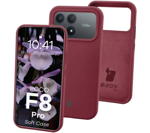 Bizon Soft do Xiaomi POCO F8 Pro Śliwkowy