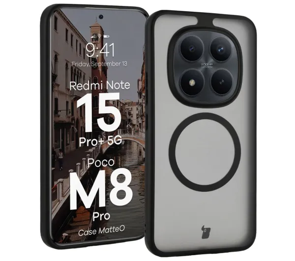 Bizon MatteO do Xiaomi Redmi Note 15 Pro Plus 5G Czarny