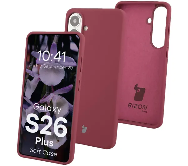 Bizon Soft do Galaxy S26 Plus Śliwkowy
