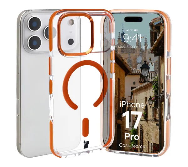 Bizon Marco do iPhone 17 Pro Pomarańczowy