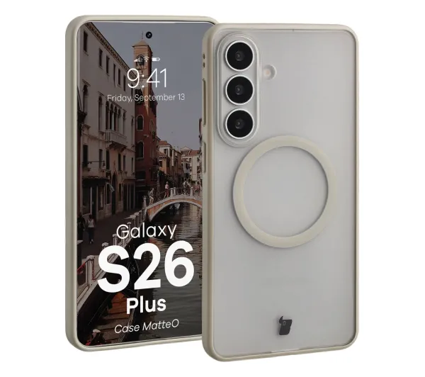 Bizon MatteO do Galaxy S26 Plus Beżowy