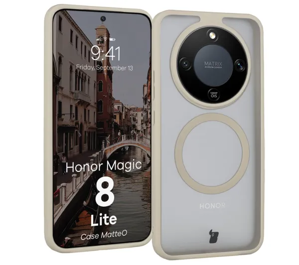 Bizon MatteO do Honor Magic8 Lite Beżowy