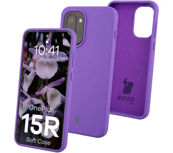 Bizon Soft do OnePlus 15R Fioletowy