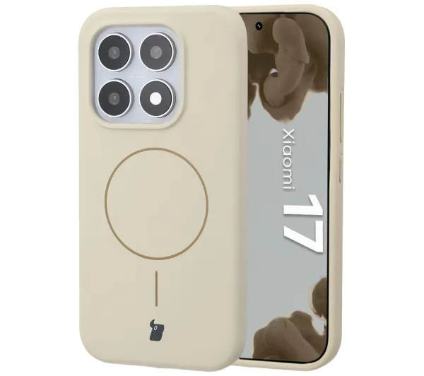 Bizon Soft Magnetic do Xiaomi 17 Kremowy