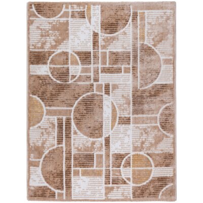 Dywan wewnętrzny MULTIDECOR Rosaline 70 x 140 cm Geometria Beżowy