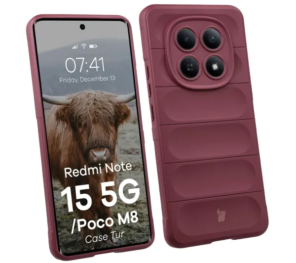 Bizon Tur do Xiaomi Redmi Note 15 5G / Xiaomi POCO M8 5G Ciemnofioletowy