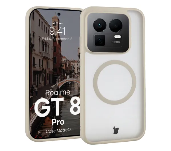 Bizon MatteO do Realme GT 8 Pro Beżowy
