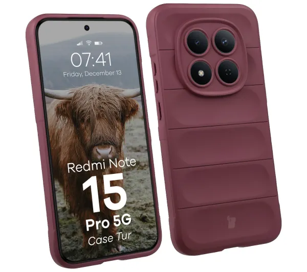 Bizon Tur do Xiaomi Redmi Note 15 Pro 5G Ciemnofioletowy