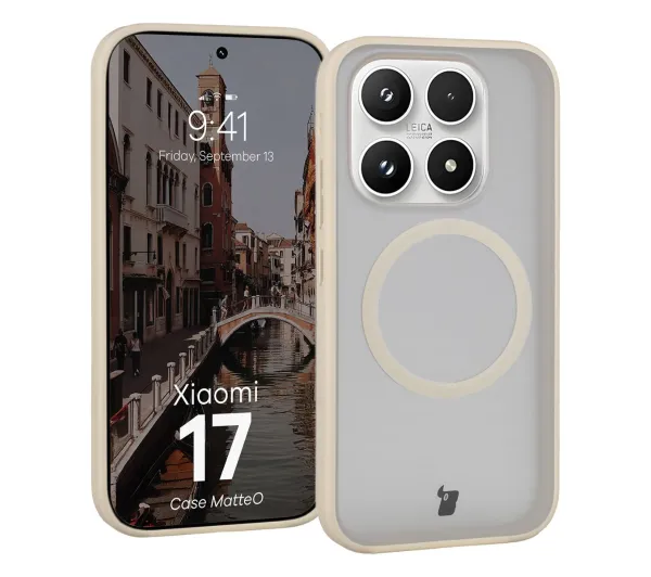 Bizon MatteO do Xiaomi 17 Beżowy