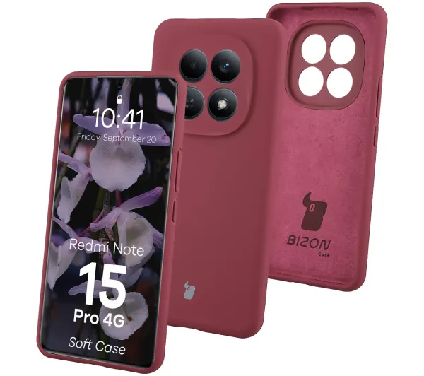 Bizon Soft do Xiaomi Redmi Note 15 Pro 4G Śliwkowy