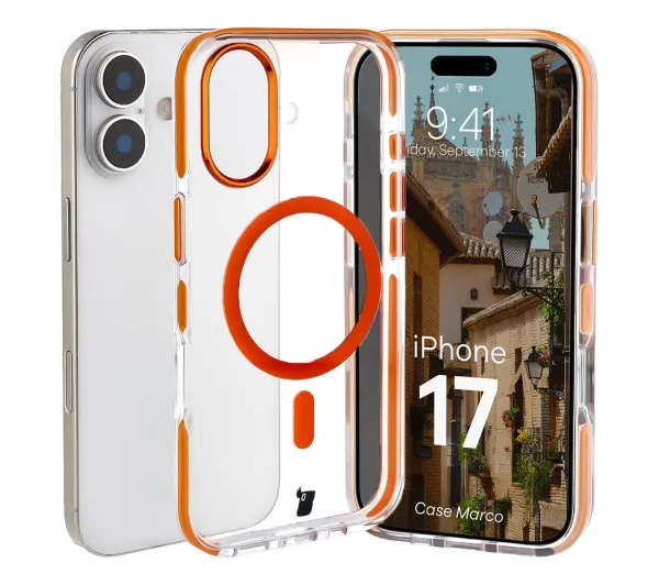 Bizon Marco do iPhone 17 Pomarańczowy