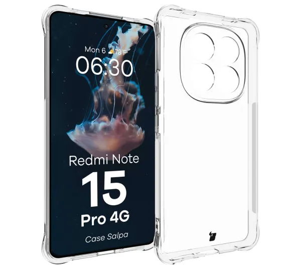 Bizon Salpa do Xiaomi Redmi Note 15 Pro 4G Przezroczysty
