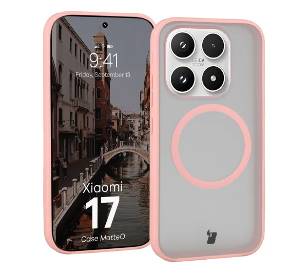 Bizon MatteO do Xiaomi 17 Jasnoróżowy