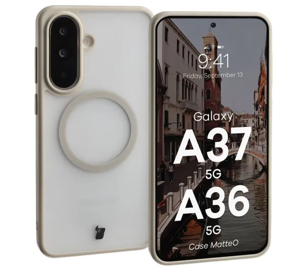 Bizon MatteO do Galaxy A37 5G / A36 5G Beżowy