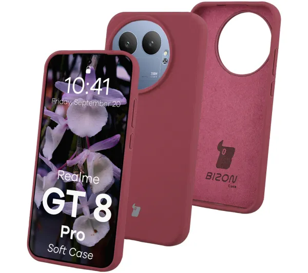 Bizon Soft do Realme GT 8 Pro Śliwkowy