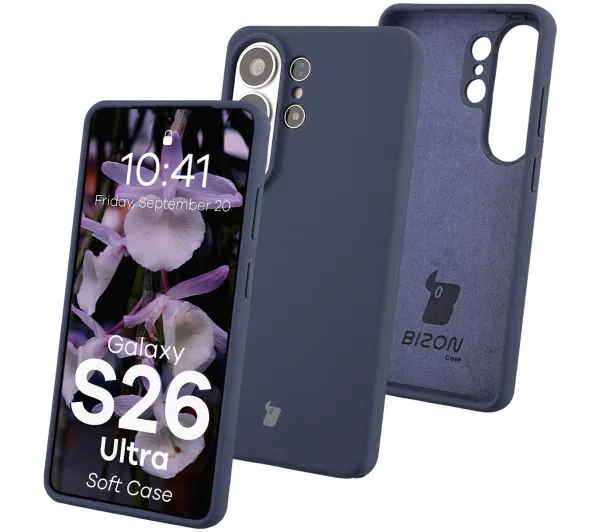 Bizon Soft do Galaxy S26 Ultra Granatowy