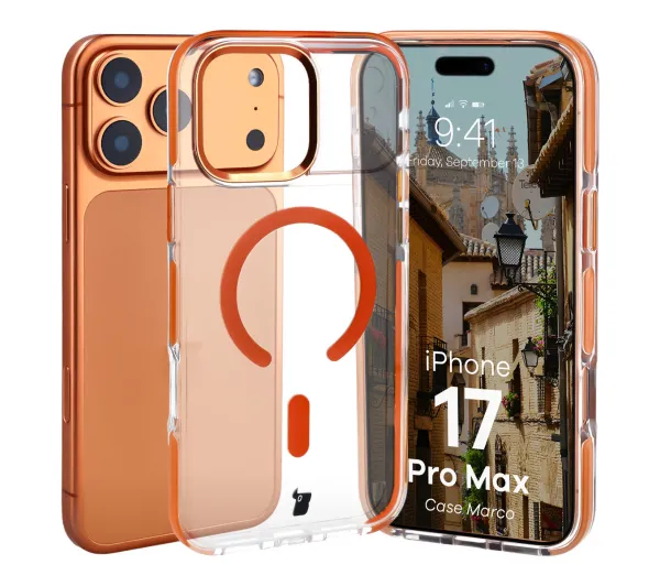Bizon Marco do iPhone 17 Pro Max Pomarańczowy