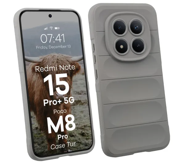 Bizon Tur do Xiaomi Redmi Note 15 Pro Plus 5G / POCO M8 Pro 5G Jasnoszary