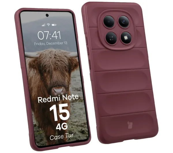 Bizon Tur do Xiaomi Redmi Note 15 4G Ciemnofioletowy