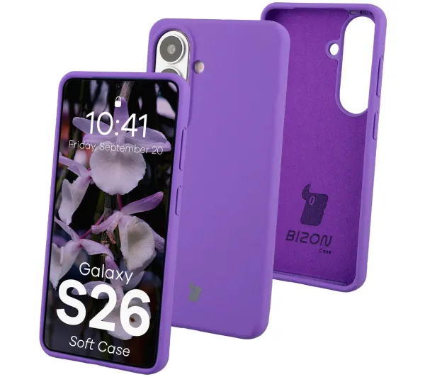 Bizon Soft do Galaxy S26 Fioletowy