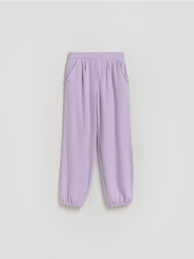 Reserved - Spodnie bombacho - lawendowy