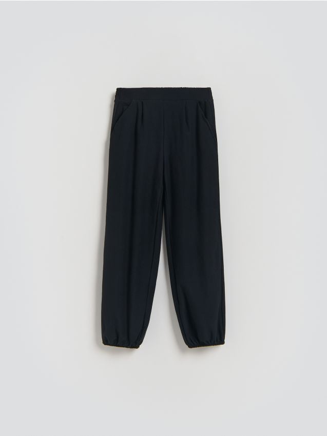 Reserved - Spodnie bombacho - czarny