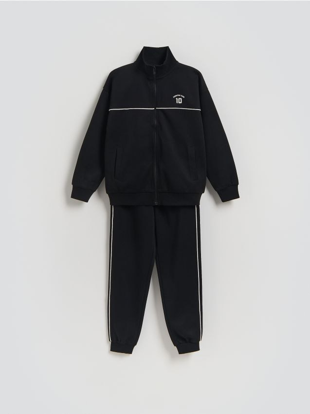 Reserved - Sportowy komplet z nadrukiem - czarny