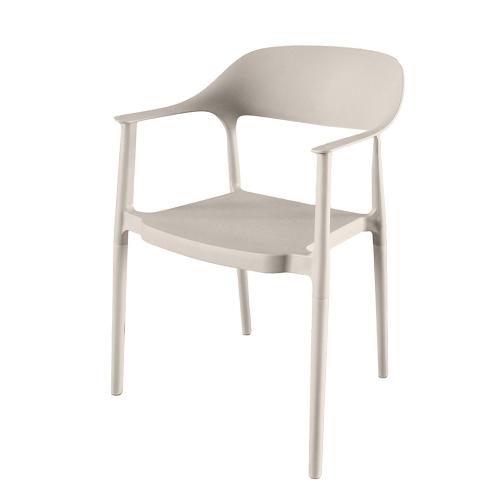 Krzesło Ogrodowe na Taras Balkonowe Wygodny Fotel VITA beżowy