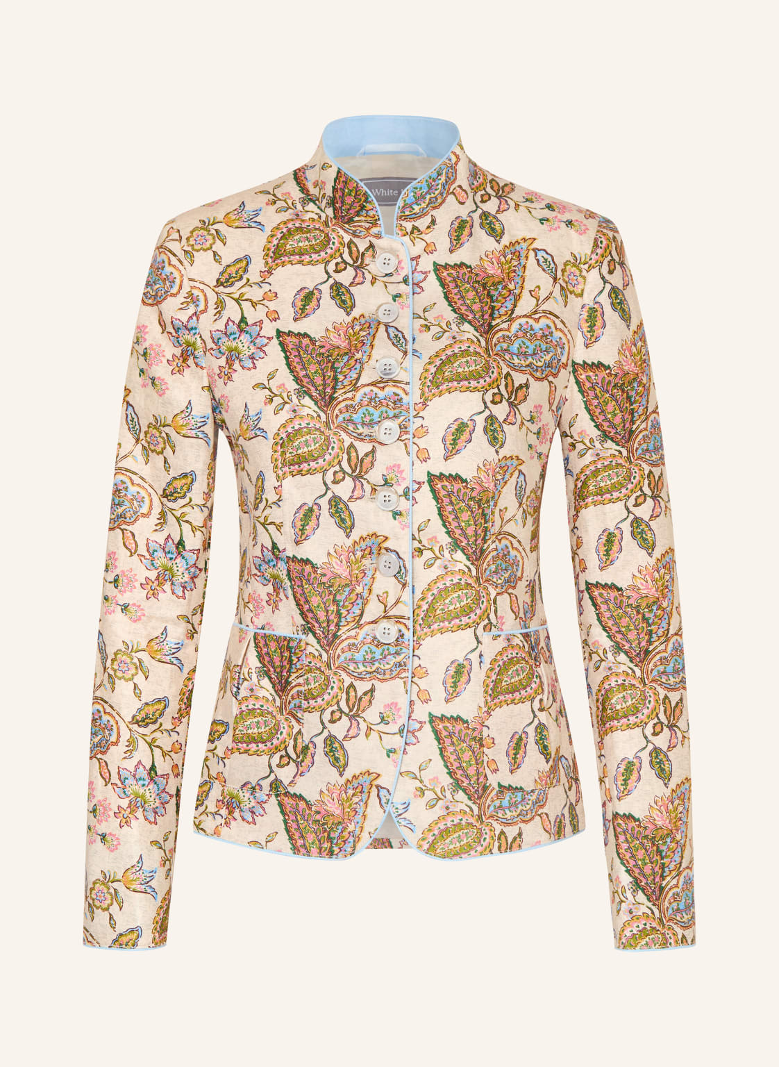 White Label Płaszcz Z Lnu beige