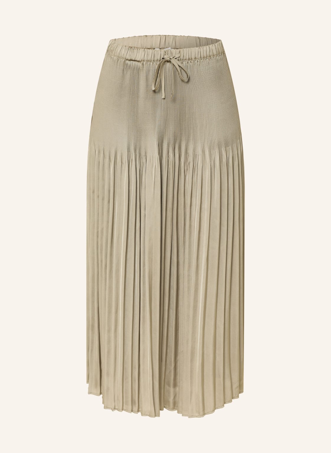 Opus Plisowana Spódnica Ribane French Z Satyny gruen