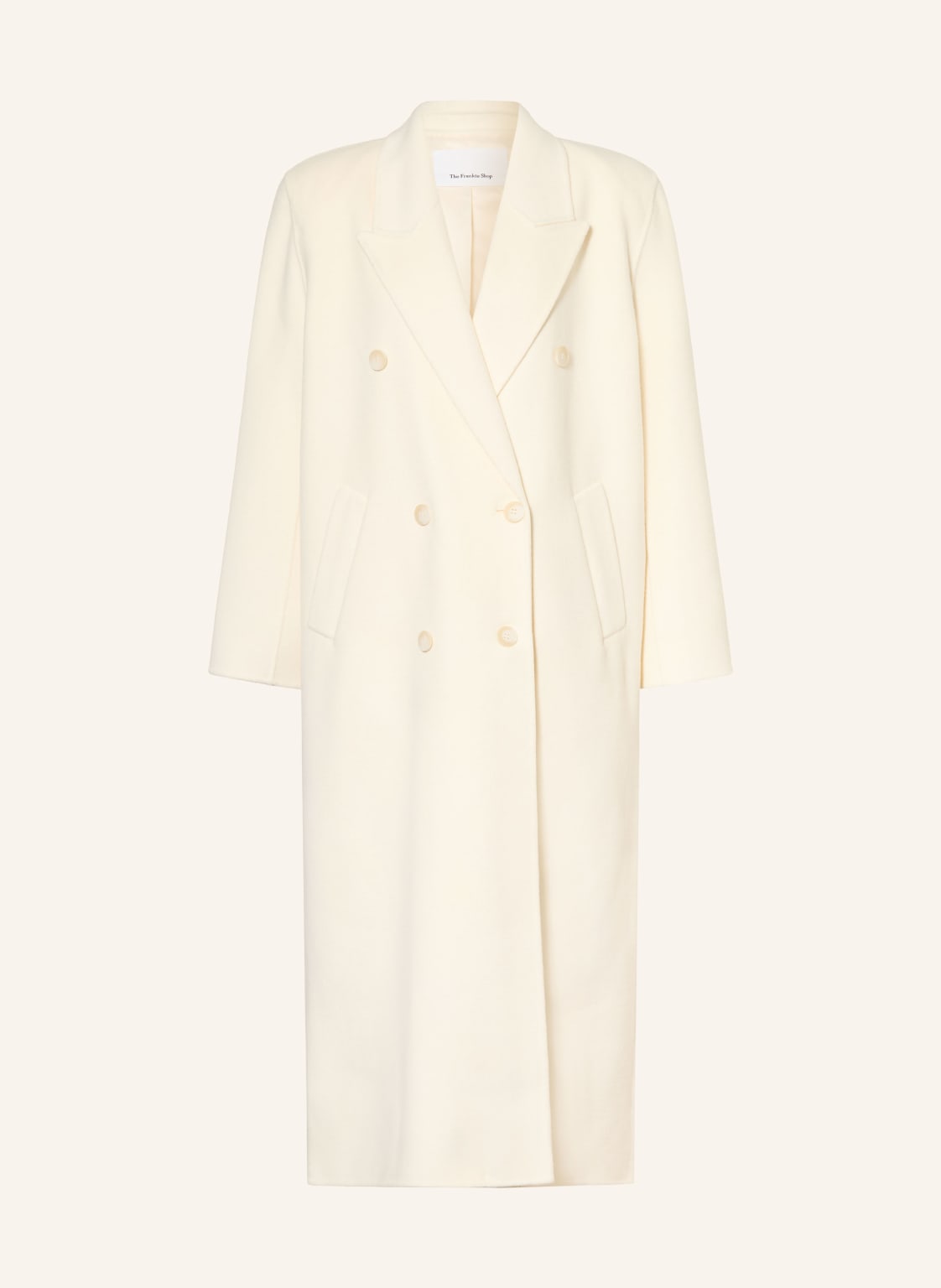 The Frankie Shop Wełniany Płaszcz Gaia weiss