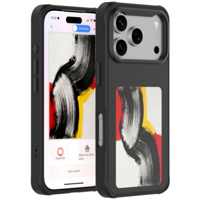 Etui 4SMARTS E-Ink Cover Qi2 do Apple iPhone 17 Pro Czarny