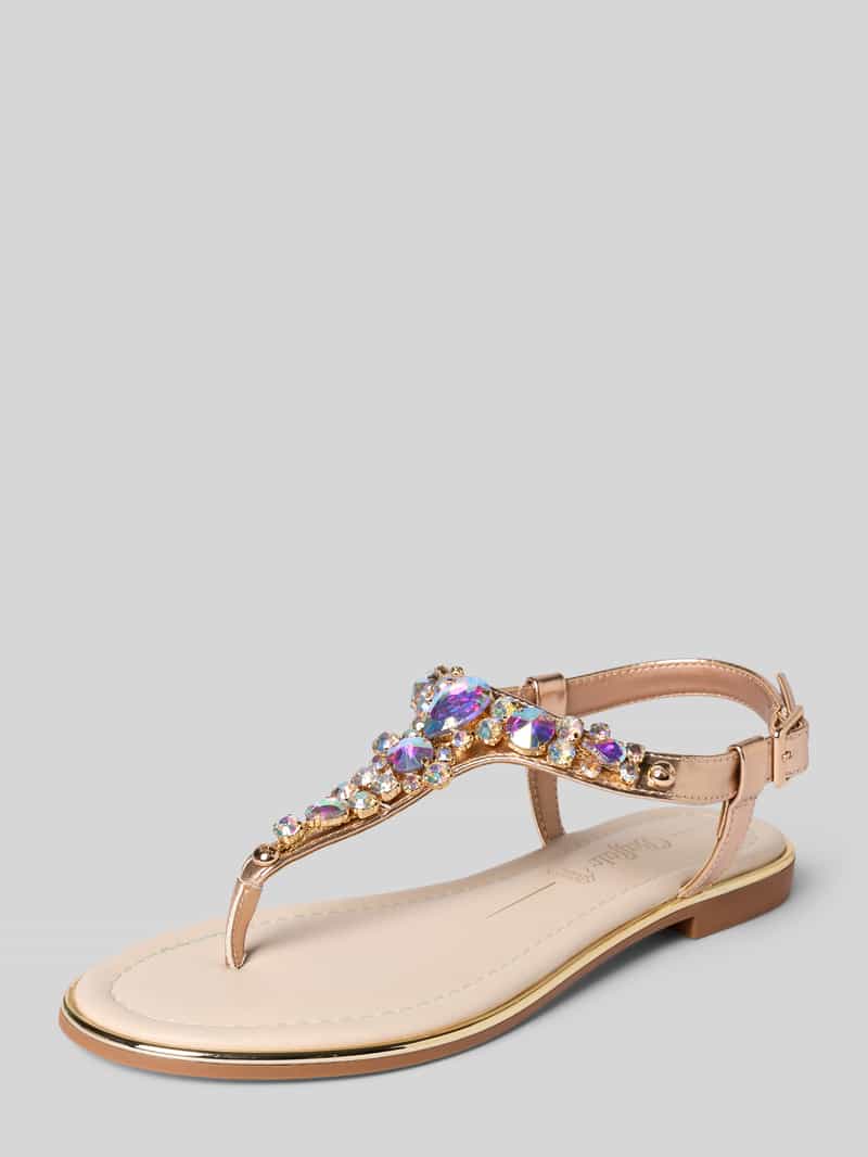 Japonki z obszyciem ozdobnymi kamieniami model 'KIRA ICE'