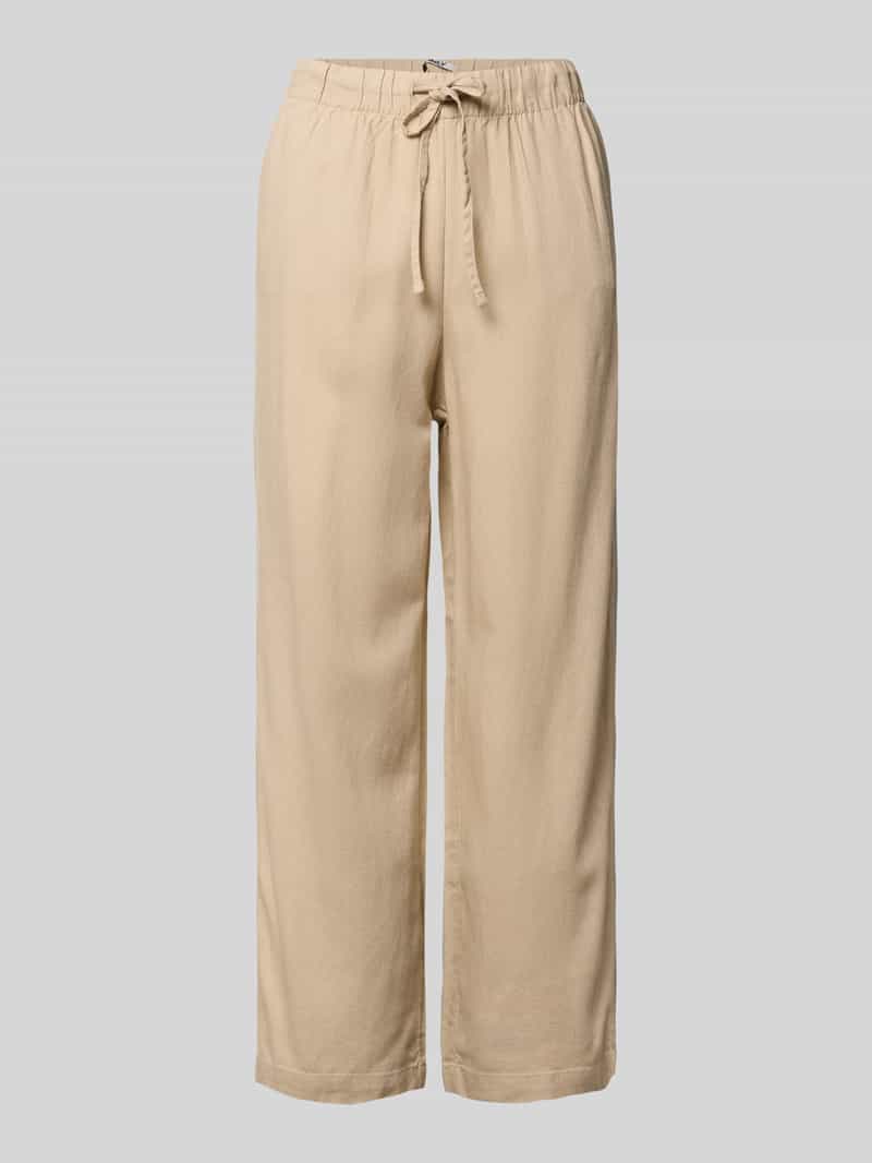 Szerokie spodnie z mieszanka wiskozy i lnu model 'GOA'