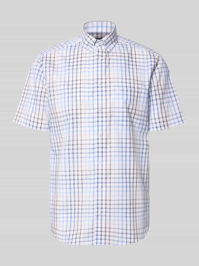 Koszula biznesowa o kroju regular fit z kołnierzykiem typu button down