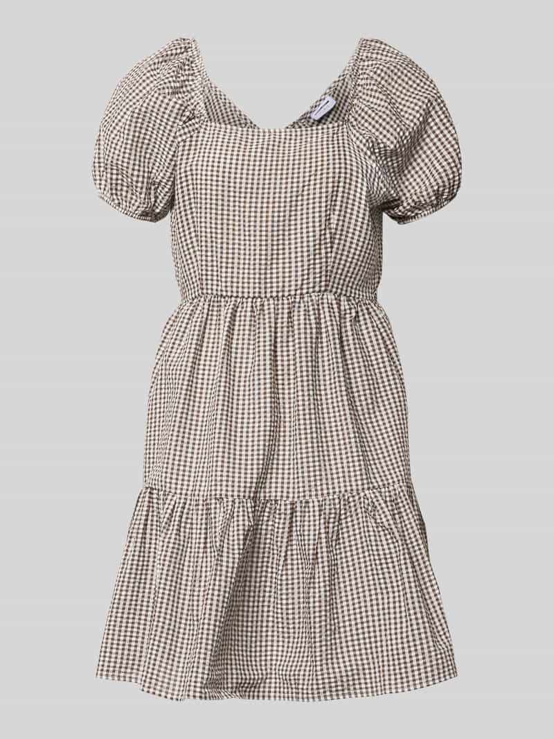 Sukienka do kolan z dekoltem kwadratowym model 'ELIZA'