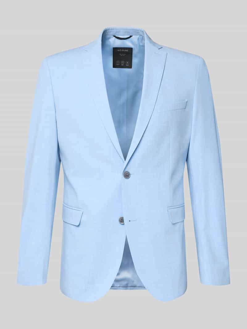 Marynarka garniturowa w kroju regular fit z dodatkiem wiskozy