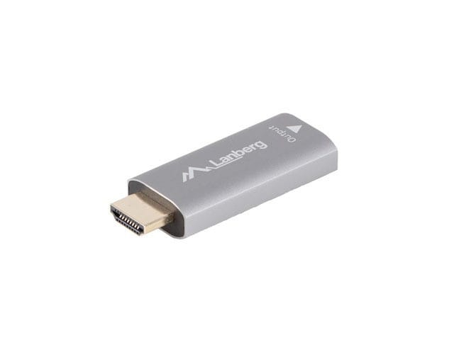 Lanberg Adapter HDMIM - DisplayPortF 4K srebrny