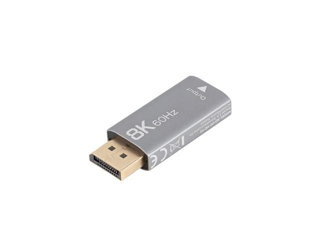 Lanberg adapter Displayport - HDMI M/F 8K srebrny