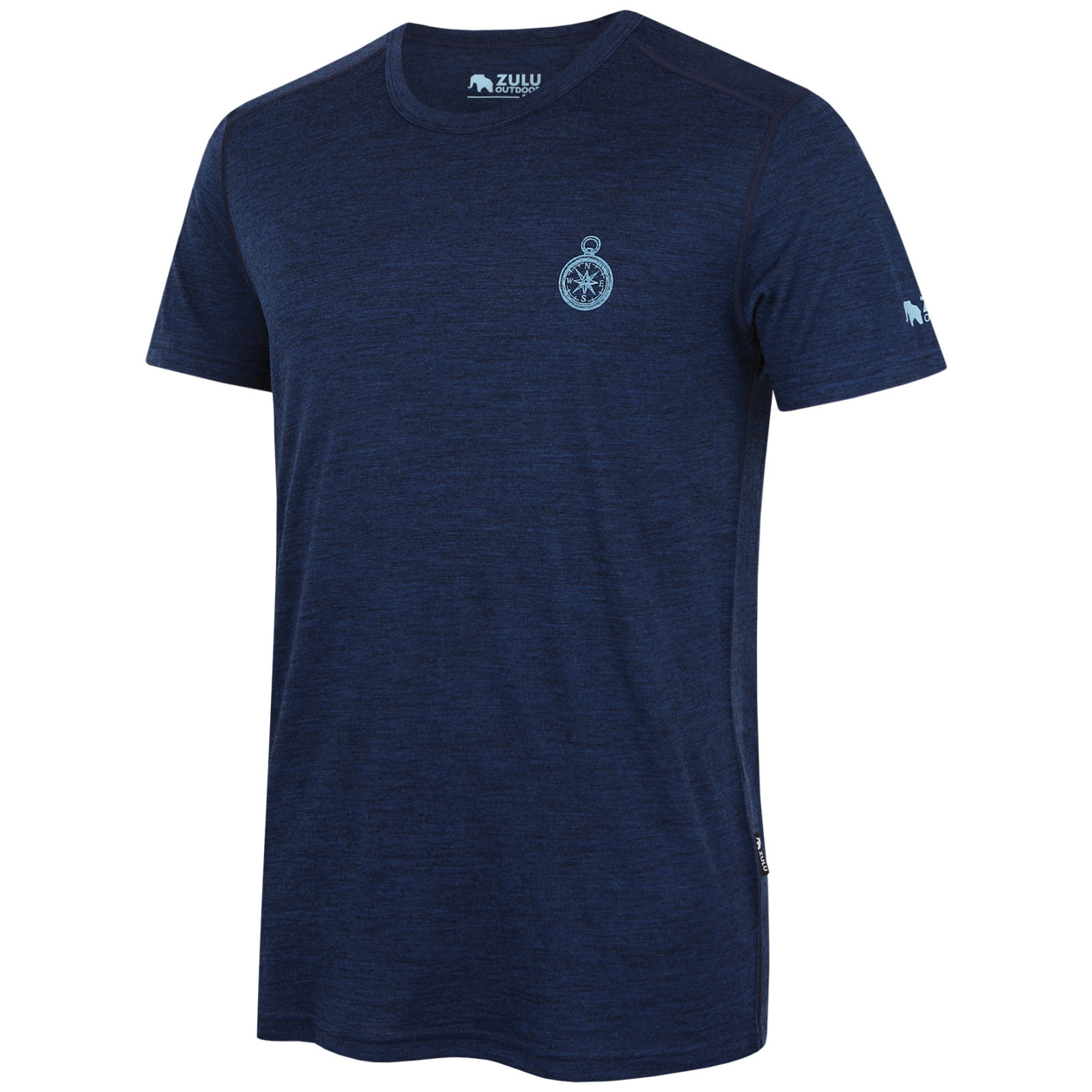 Koszulka męska Zulu Merino Quest 160 Short Comfy Rozmiar: S / Kolor: ciemnoniebieski