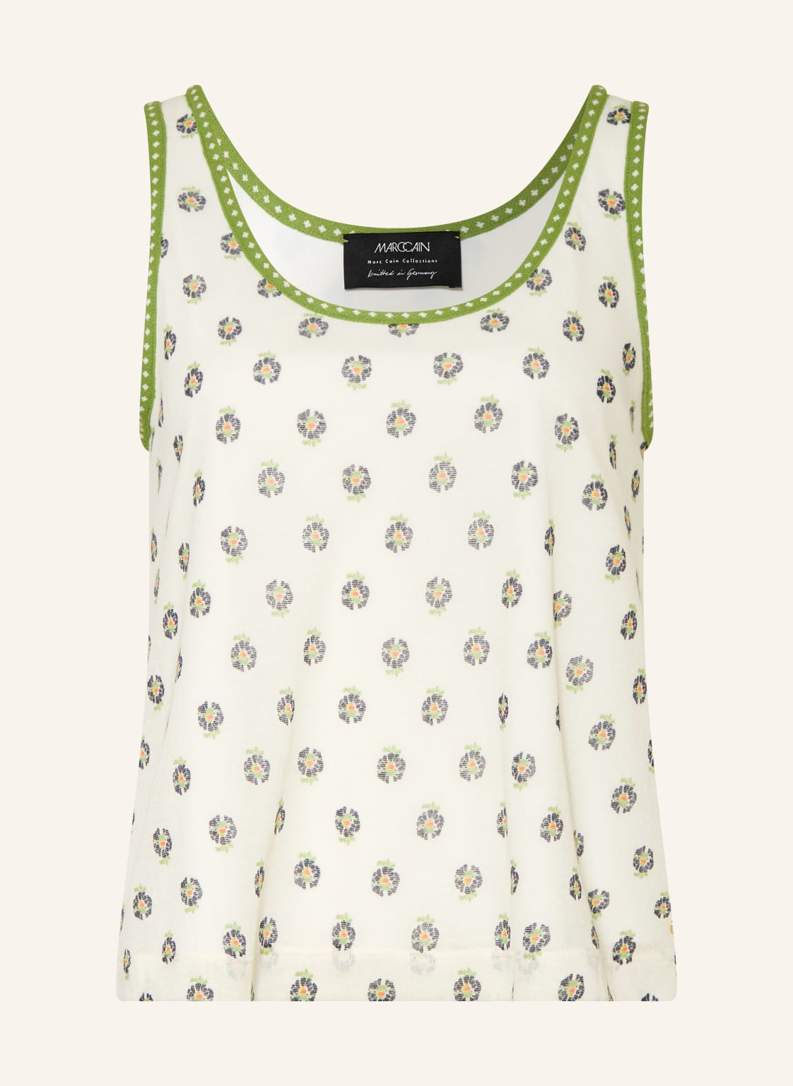 Marc Cain Dzianinowy Top weiss