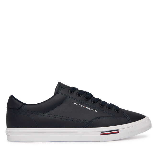 Tenisówki Tommy Hilfiger Vulc Core Rwb Long Lace Lth FM0FM05814 Granatowy