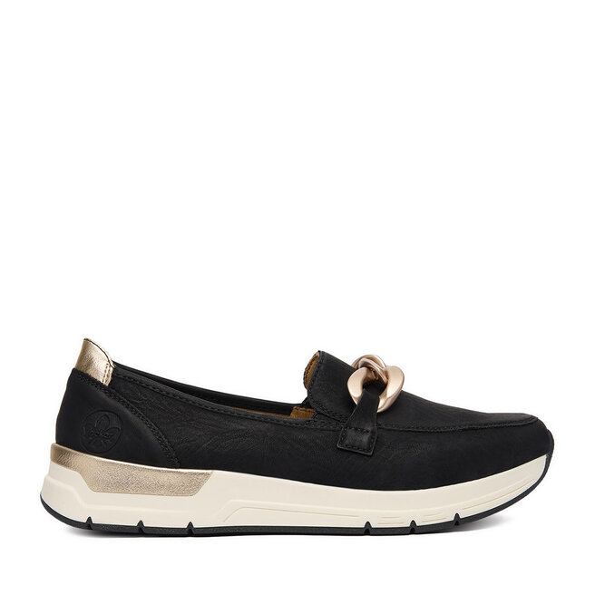 Półbuty Rieker 58944-00 Czarny