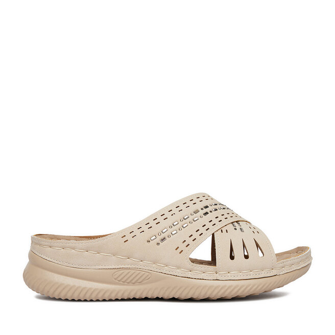 Klapki Go Soft CEO-WYL05010-08 Beżowy