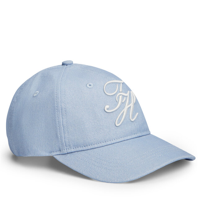 Czapka z daszkiem Tommy Hilfiger Logo Embroidery Baseball Cap AW0AW18338 Niebieski