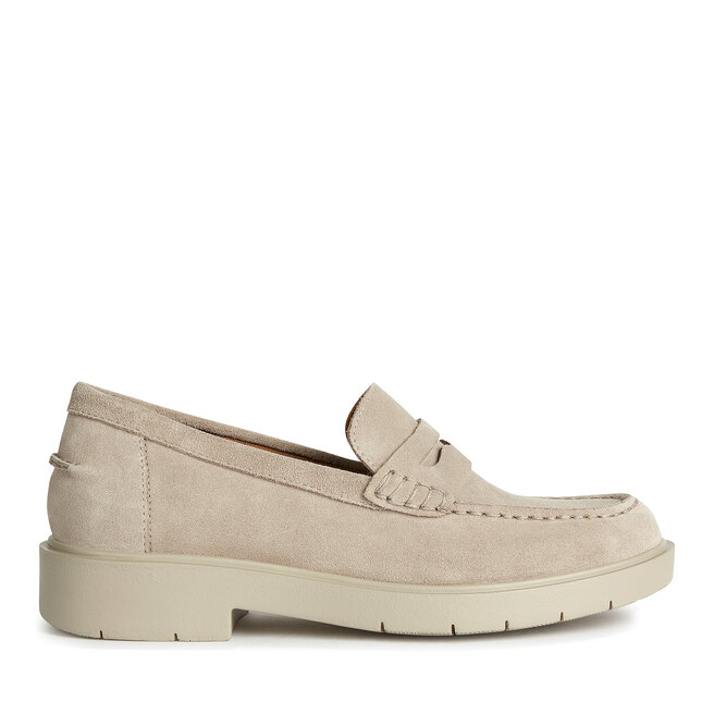 Loafersy Geox D Spherica Ec1 B D65DKB 00022 C5004 Beżowy