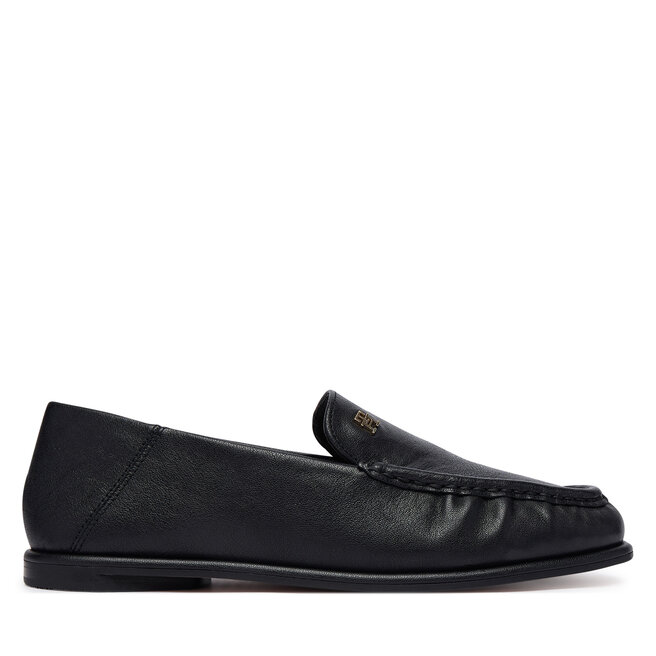 Lordsy Tommy Hilfiger Leather Ruched Toe Loafers FW0FW09250 Czarny