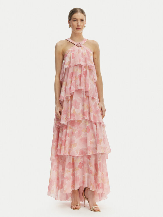 Vero Moda Sukienka wieczorowa Felicia 10295237 Różowy Slim Fit